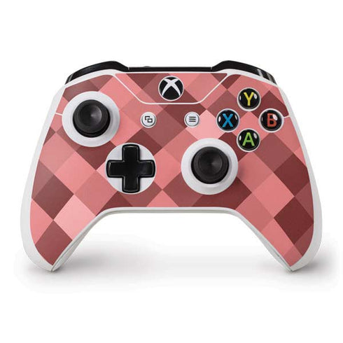 Autumn Red Geometric Xbox One S Controller Skin