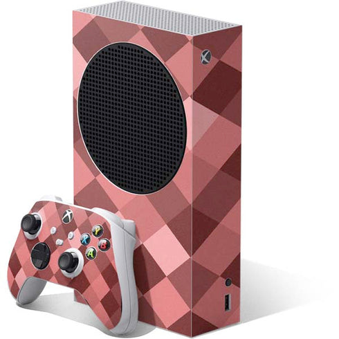 Autumn Red Geometric Xbox Series S Skins