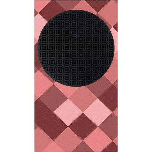 Autumn Red Geometric Xbox Series S Console Skin