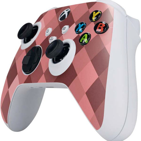 Autumn Red Geometric Xbox Series S Controller Skin