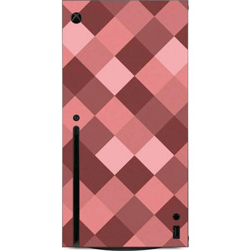 Autumn Red Geometric Xbox Series X Console Skin