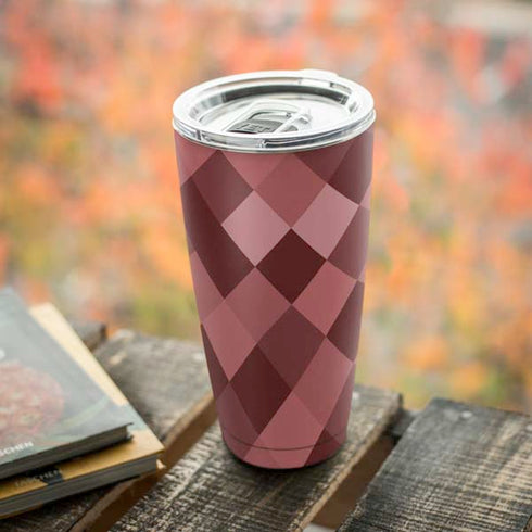 Autumn Red Geometric Yeti 20oz Tumbler Skin