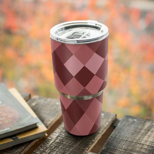 Autumn Red Geometric Yeti 30oz Rambler Tumbler Skin
