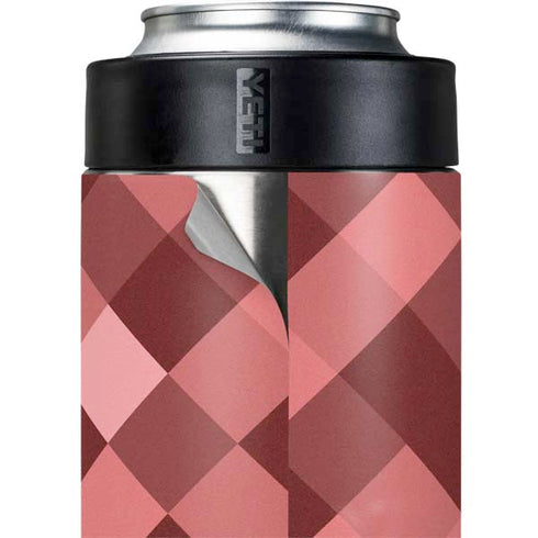 Autumn Red Geometric Yeti Colster Can Insulator Skin