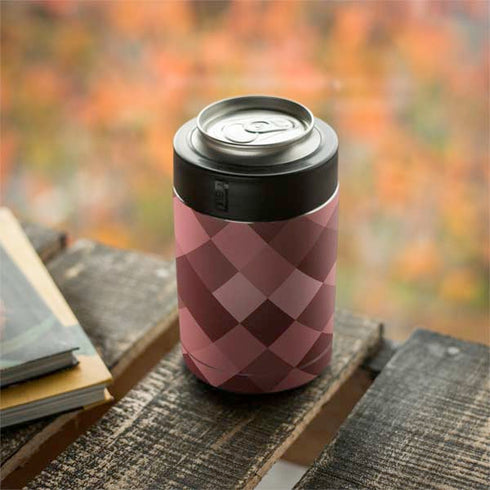 Autumn Red Geometric Yeti Colster Can Insulator Skin