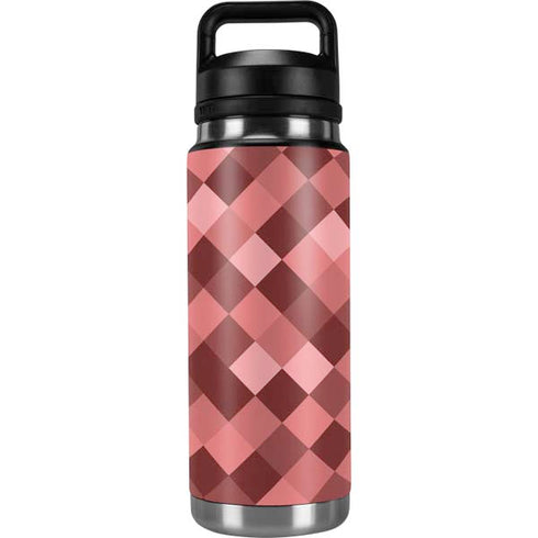 Autumn Red Geometric YETI Rambler 26oz Bottle Skin