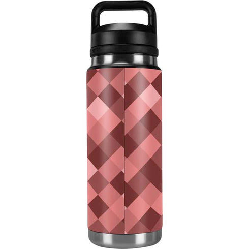 Autumn Red Geometric YETI Rambler 26oz Bottle Skin