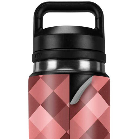 Autumn Red Geometric YETI Rambler 26oz Bottle Skin