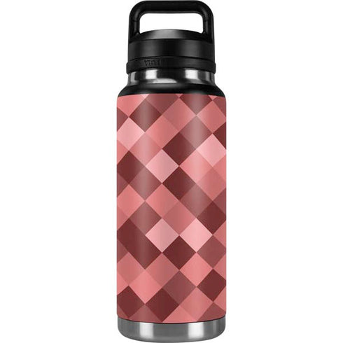 Autumn Red Geometric YETI Rambler 36oz Bottle Skin