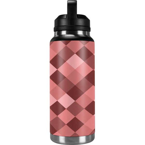 Autumn Red Geometric YETI Rambler 36oz Bottle Skin