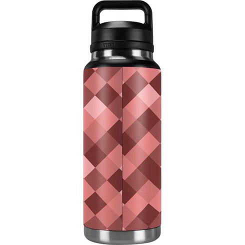 Autumn Red Geometric YETI Rambler 36oz Bottle Skin
