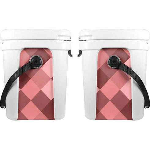 Autumn Red Geometric YETI Roadie 24 Hard Cooler Skin