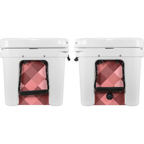 Autumn Red Geometric YETI Tundra 45 Hard Cooler Skin