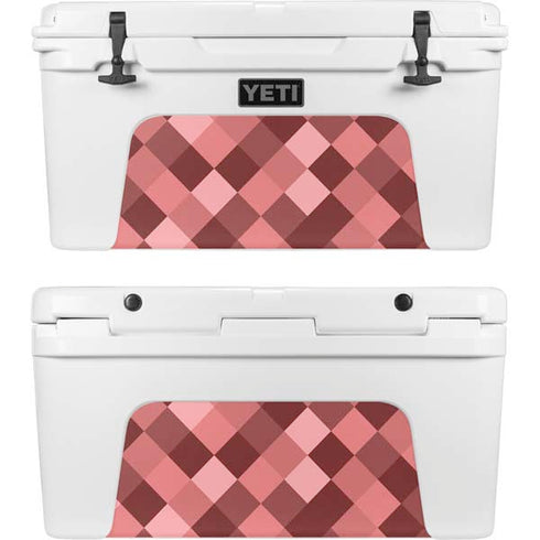 Autumn Red Geometric YETI Tundra 65 Hard Cooler Skin