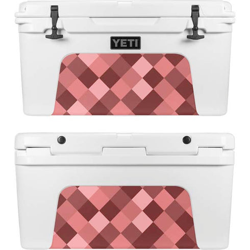 Autumn Red Geometric YETI Tundra 75 Hard Cooler Skin