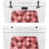Autumn Red Geometric YETI Tundra 75 Hard Cooler Skin