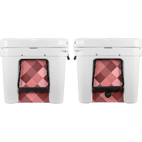 Autumn Red Geometric YETI Tundra 75 Hard Cooler Skin