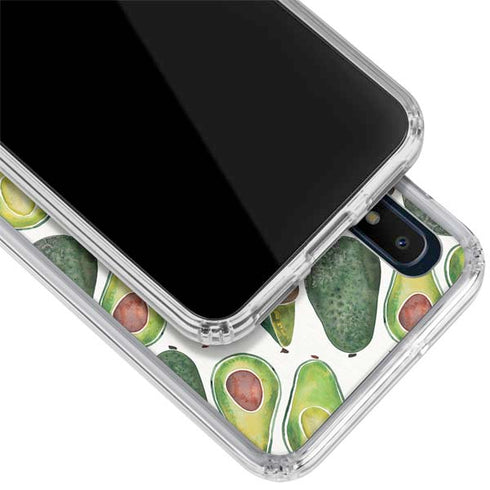 Cat Coq Avocados Galaxy A10e Clear Case