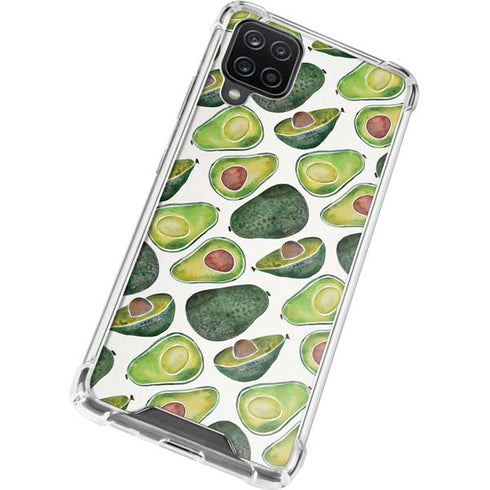 Cat Coq Avocados Galaxy A12 Clear Case