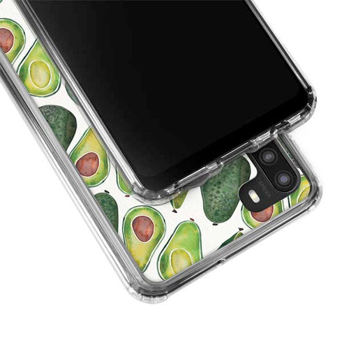 Cat Coq Avocados Galaxy A21 Clear Case