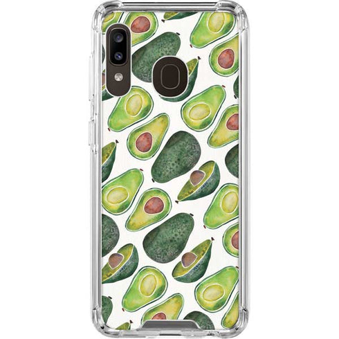 Cat Coq Avocados Galaxy A30 Clear Case