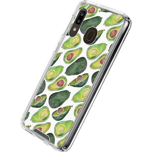 Cat Coq Avocados Galaxy A30 Clear Case