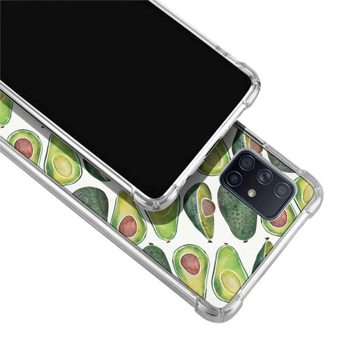 Cat Coq Avocados Galaxy A71 5G Clear Case
