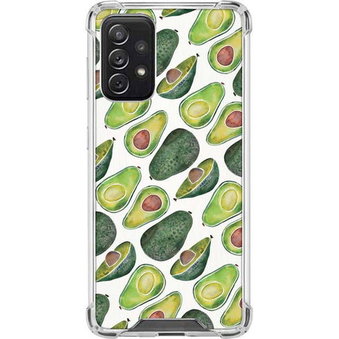 Cat Coq Avocados Galaxy A72 5G Clear Case