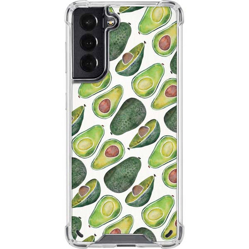 Cat Coq Avocados Galaxy S21 5G Clear Case