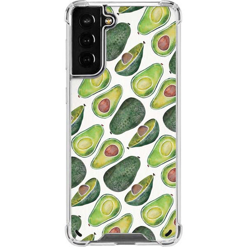Cat Coq Avocados Galaxy S21 Plus 5G Clear Case