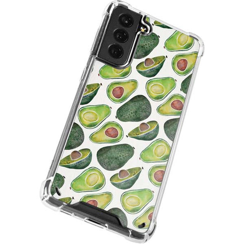 Cat Coq Avocados Galaxy S21 Plus 5G Clear Case