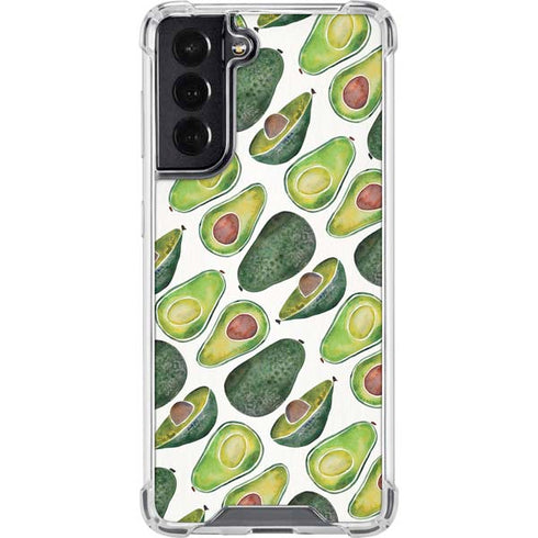 Cat Coq Avocados Galaxy S22 Clear Case