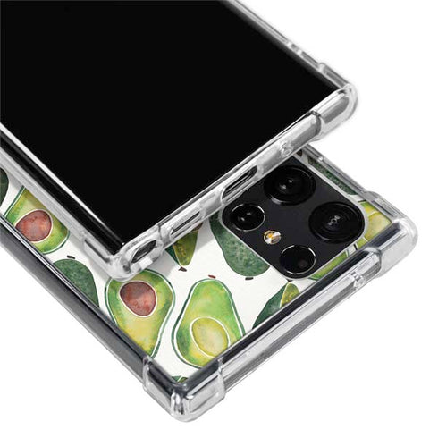 Cat Coq Avocados Galaxy S22 Ultra Clear Case