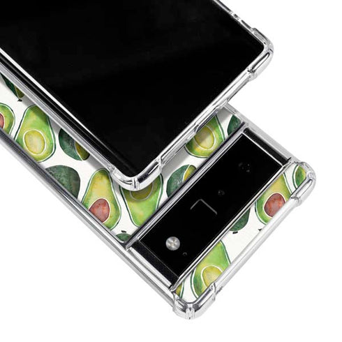 Cat Coq Avocados Google Pixel 6 Clear Case