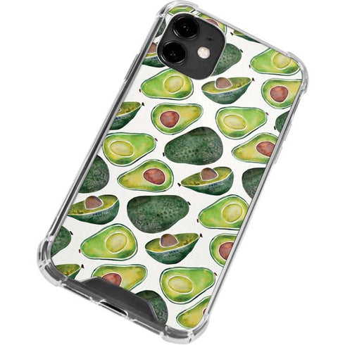 Cat Coq Avocados iPhone 12 Clear Case