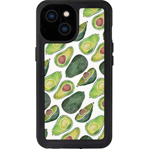 Cat Coq Avocados iPhone 13 Mini Waterproof Case
