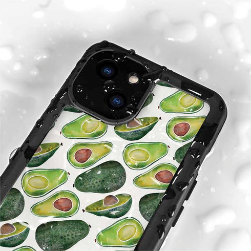 Cat Coq Avocados iPhone 13 Mini Waterproof Case