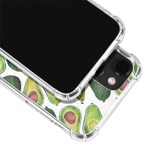 Cat Coq Avocados iPhone 14 Plus Clear Case