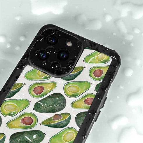 Cat Coq Avocados iPhone 14 Pro Max Waterproof Case