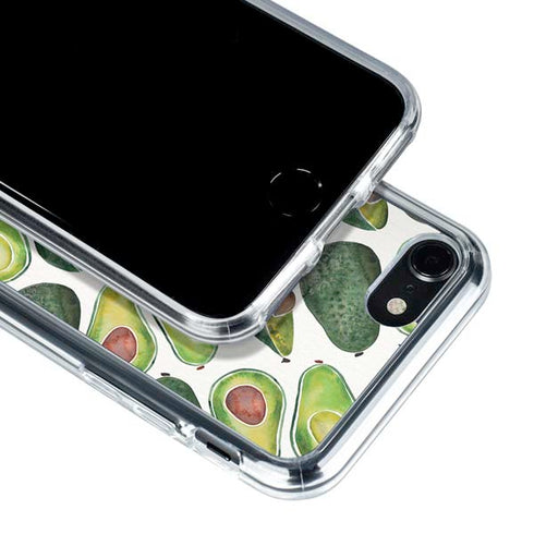 Cat Coq Avocados iPhone SE (2nd & 3rd Gen) Clear Case