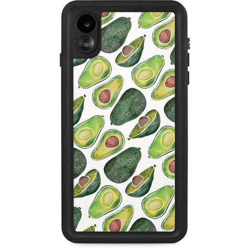 Cat Coq Avocados iPhone XR Waterproof Case