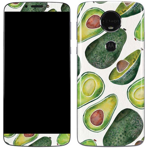 Cat Coq Avocados Moto E5 Plus Skin