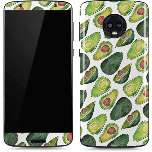 Cat Coq Avocados Moto G6 Skin