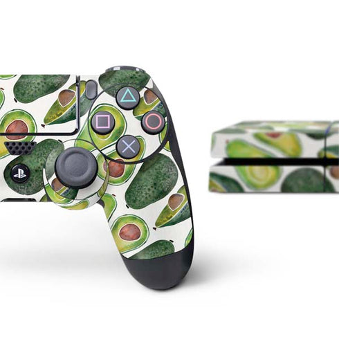 Cat Coq Avocados PS4 Console and Controller Bundle Skin