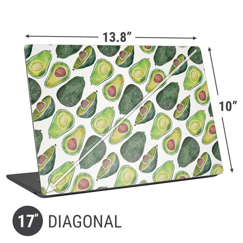 Cat Coq Avocados Universal Laptop 17in (13.8 x 10in) Skin