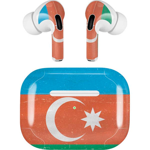 Azerbaijan Flag Distressed Apple AirPods Pro Skin