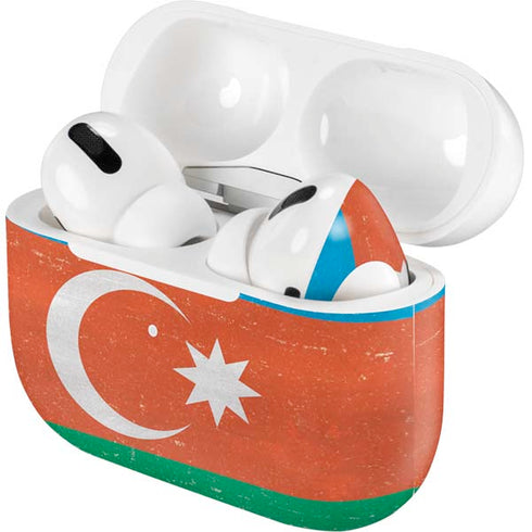 Azerbaijan Flag Distressed Apple AirPods Pro Skin
