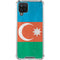Azerbaijan Flag Distressed Galaxy A12 Clear Case