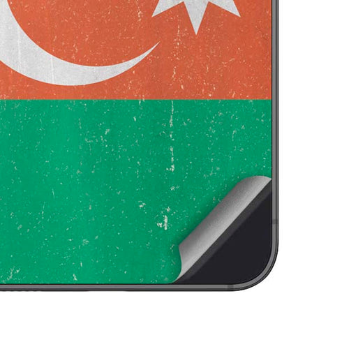 Azerbaijan Flag Distressed Galaxy A14 5G Skin