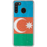 Azerbaijan Flag Distressed Galaxy A21 Clear Case